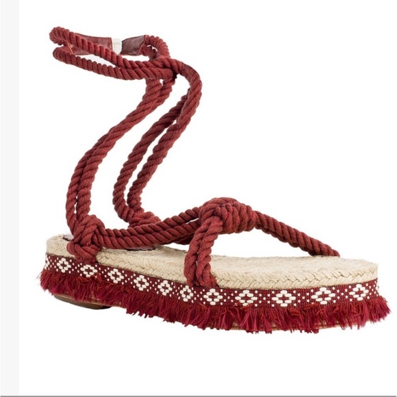 Leon Max Red Natural Woven Fringe
Verve Sandal espadrille size 9 women’s - Picture 7 of 7